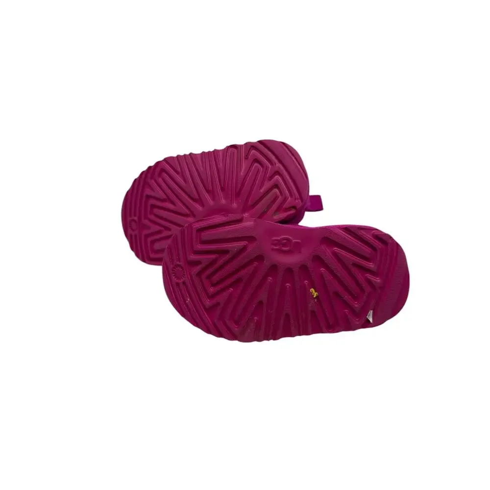 UGG Neumel II Toddler Boots Pink Fuchsia Suede Lace Up Zip Kids Size‎ 6